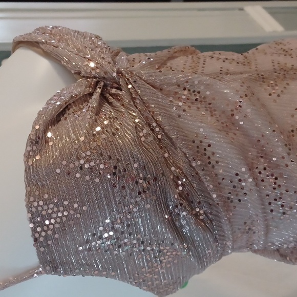 Miss Selfridge Sequin Embellished Spaghetti Strap Top New - Picture 4 of 7